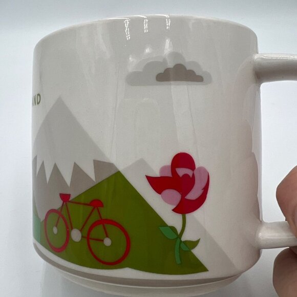 Starbucks 2013 You Are Here Collector's Series Mug Portland OR Mug Bridges Roses - Picture 2 of 9